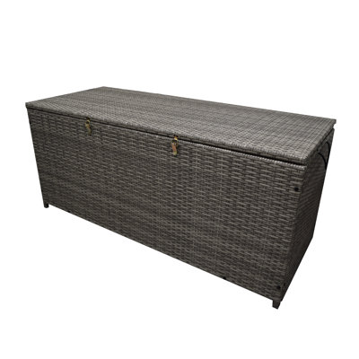 Oakland Living 53'' W 113 Gallons Water Resistant Wicker Deck Box