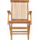 California Outdoor Teak Dining Armchair