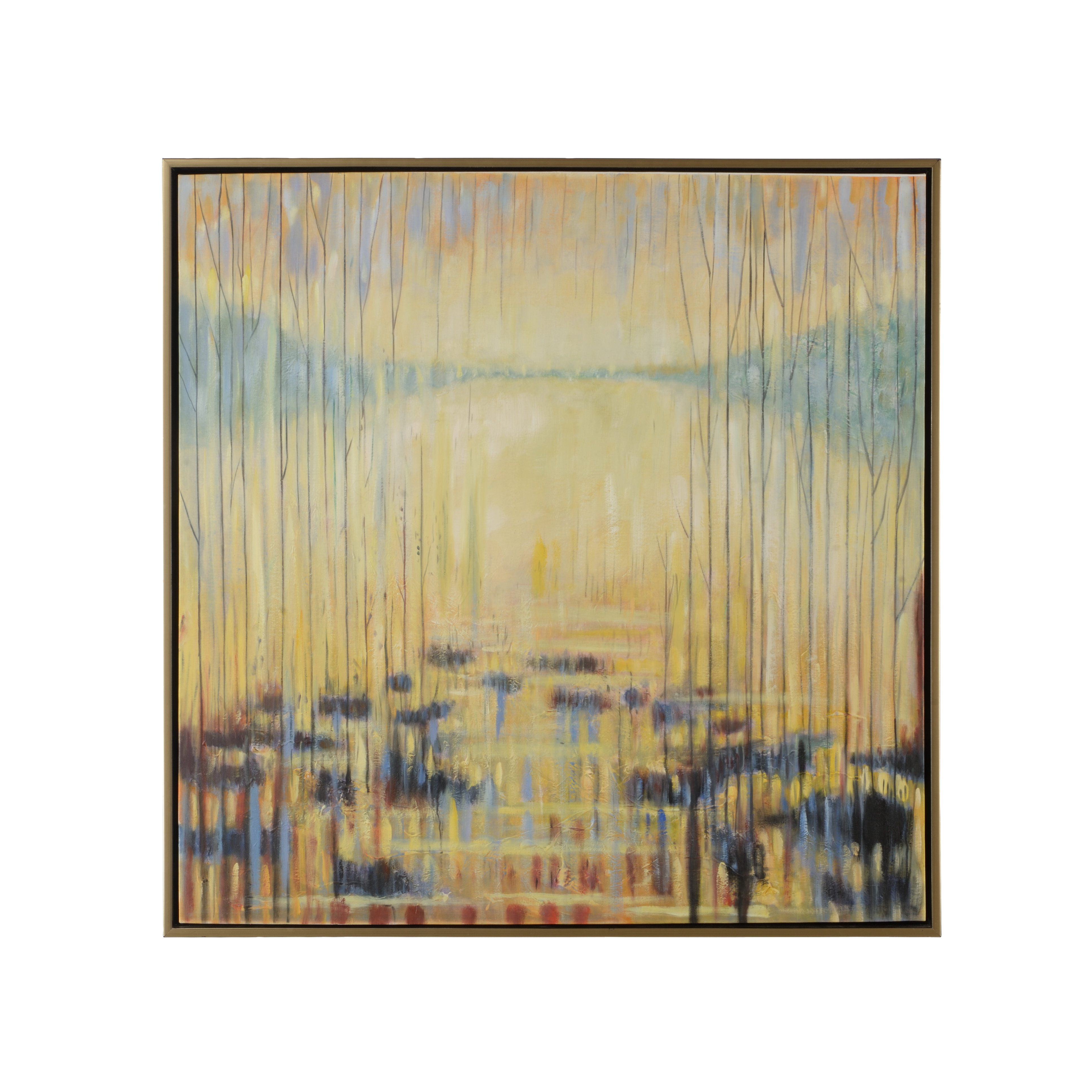 Oil Paint Spring Wildwood Spring Lake - Framed Oil Painting | Wayfair