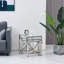 Darrie Stainless Steel Nesting Tables With Tempered Glass Top Set of 3 For Living Room (Curve)-911346945