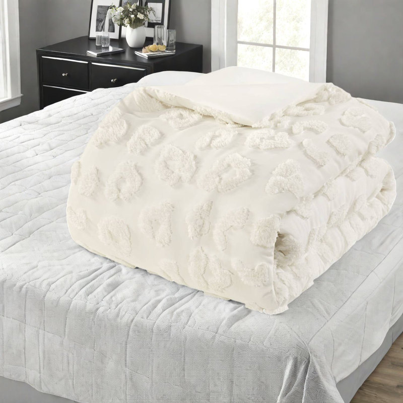 Ensembles de literie en chenille douce, simple / simple TG, design texturé moderne pour la maison