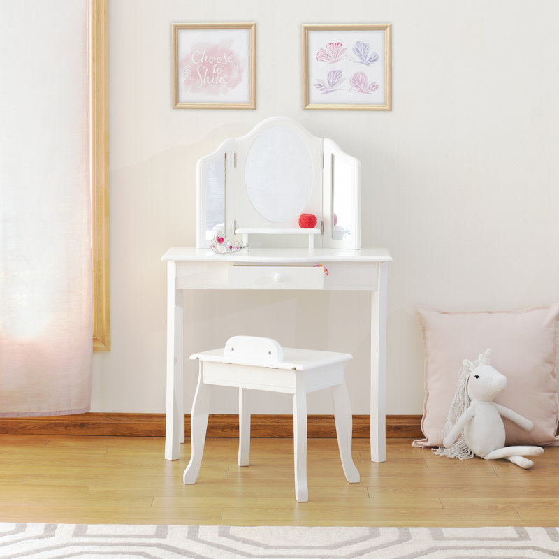 The Dress up Kids Classic Vanity Set, White