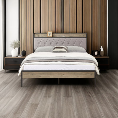 Lit plateforme avec rangement Denianna