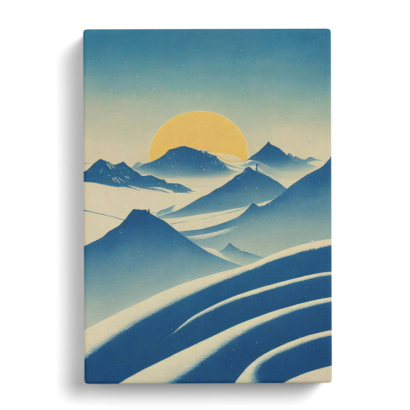 CAN-V0523-2898X Winter Landscape Style - Wrapped Canvas Print, 76cm H x 50cm W x 3cm D