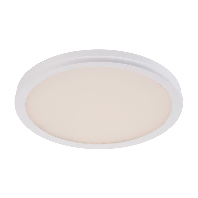 Geos 1 - Light Flush Mount, White, 3000K, 0.88" H x 10" W x 10" D