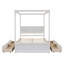 Lit plateforme double avec tiroirs HYY-1491207875