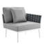 Ensemble de canapé modulaire d'extérieur en aluminium 8 pièces 8 pièces-1090736725
