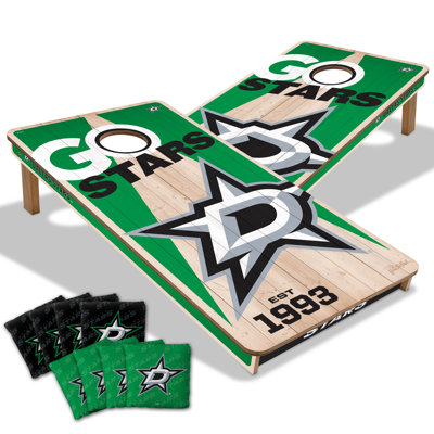 YouTheFan 2’ x 4’ Professional Wood Cornhole Game with Logo Bags