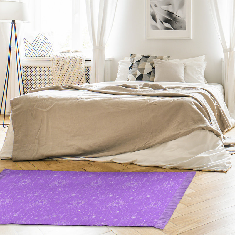 Tapis mauve à motif d'astrologie Mcguigan, Oui