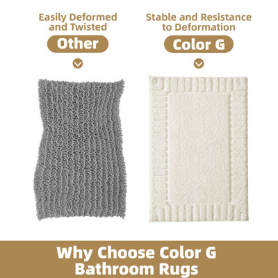 Kaziyah Microfiber Bath Rug