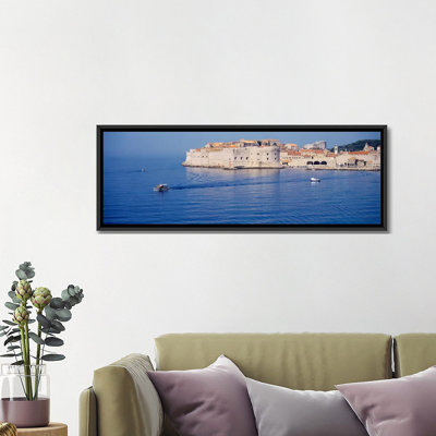 « dubrovnik, croatie », reproduction de photo sur toile tendue, "panoramique two" par the sea