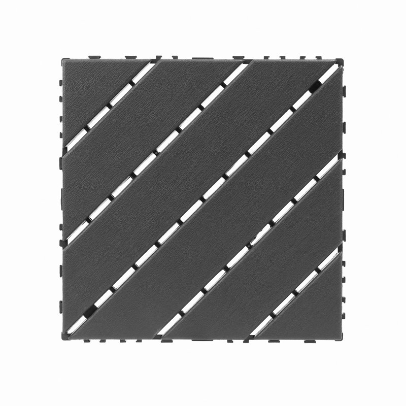 Carreaux de terrasse en plastique emboîtables, 44 paquets de tuiles de terrasse, 12 pouces x 12 pouces imperméables pour une utilisation toutes saisons, tuiles de terrasse pour piscine de jardin