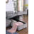 96.5" Fabric Reversible Sleeper Sectional Sofa Chaise-953297559-953297558