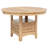 Wood Extension Leaf Dining Table with Functional Pedestal Base