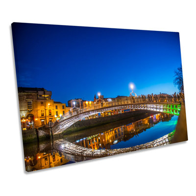 Dublin Ha'penny Bridge - Wrapped Canvas Print