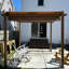 Pavillon de jardin mauve 10 pi L 10 pi. Pergola en aluminium avec auvent