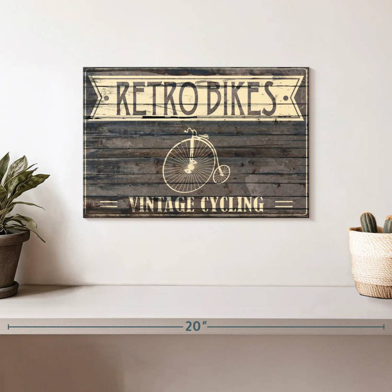 Vélo rétro Penny Farthing II, H 8 po x l 12 po