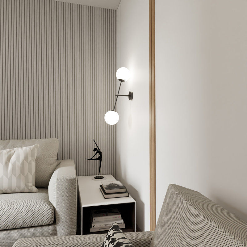 Steel Up & Downlight, White