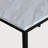Lynnhaven Dining Table with Laminated Faux Marble Top and Metal Legs-242587325-242235520