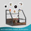 Rangement pour disques vinyles en vinyle, support mural pour 2 disques, support en vinyle empilable pour présentation, caisse de disques, organisateur de rangement, brun