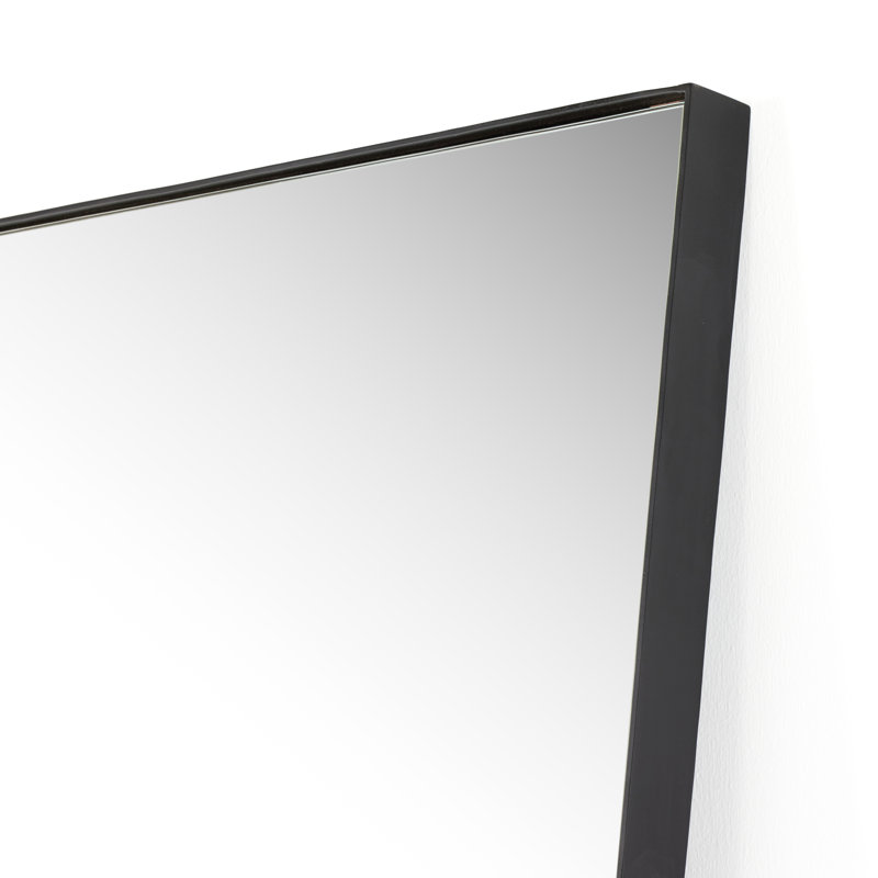 Georgina Rectangle Metal Mirror, Iron Matte Black