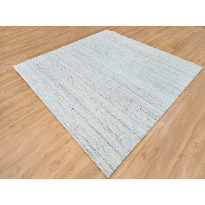 Tapis rond ivoire en laine tissé à la main 7 pi 10 po x 7 pi 10 po AD2B9ABC163B4345B654BD00325B4B2A, Carré 8 pi