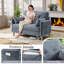 George 47’’ Chenille Tufted Loveseat Sofa With 2 Pillows And Storage Pockets Couches-630660917