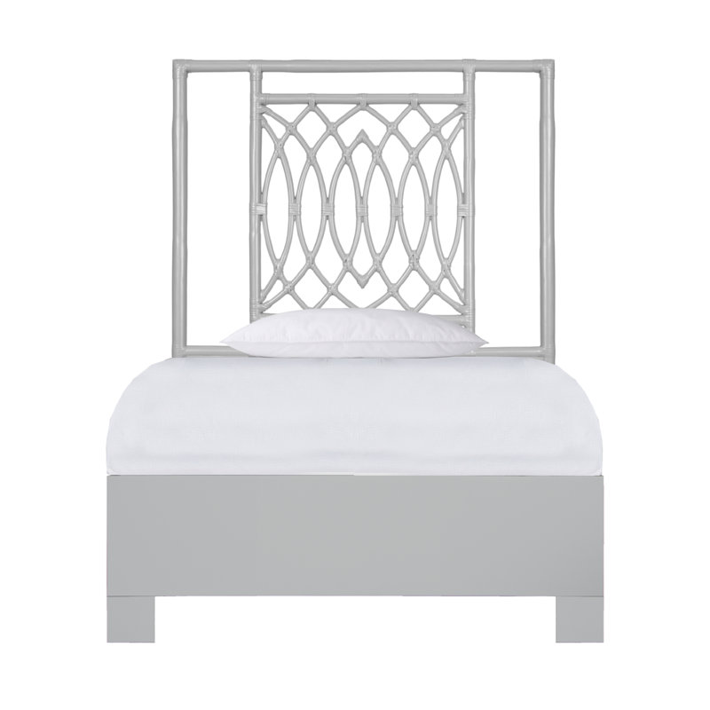 Haskins Standard Bed, Extra-long Twin, Gray