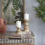 Porte-bougie traditionnel en bois perlé-354468929