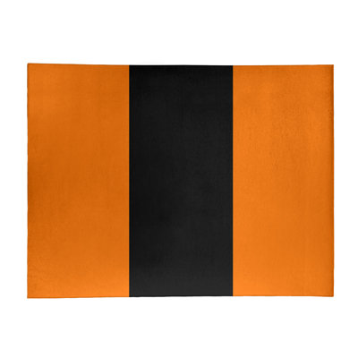 Tapis orange/noir