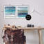 Ensemble d'art mural sur toile 2 pièces Beachy Striped Abstractions, design par Filippo Ioco-924923313