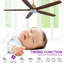 132cm Ceiling Fan with LED Lights-1231644247
