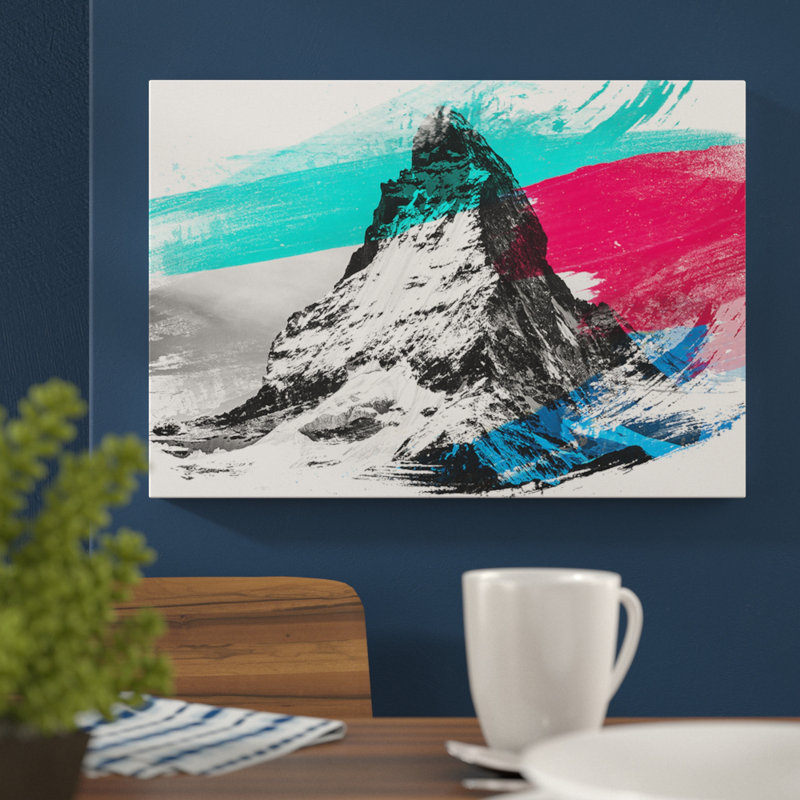 Landscape Matterhorn Switzerland Mountain - Wrapped Canvas, 70cm H x 100cm W