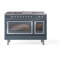 ILVE Nostalgie II Noblesse 48 inch Dual Fuel Range (5 Sealed Burners + Griddle + French Top, Triple Glass Door)-1568569764-1568569768-1568569774