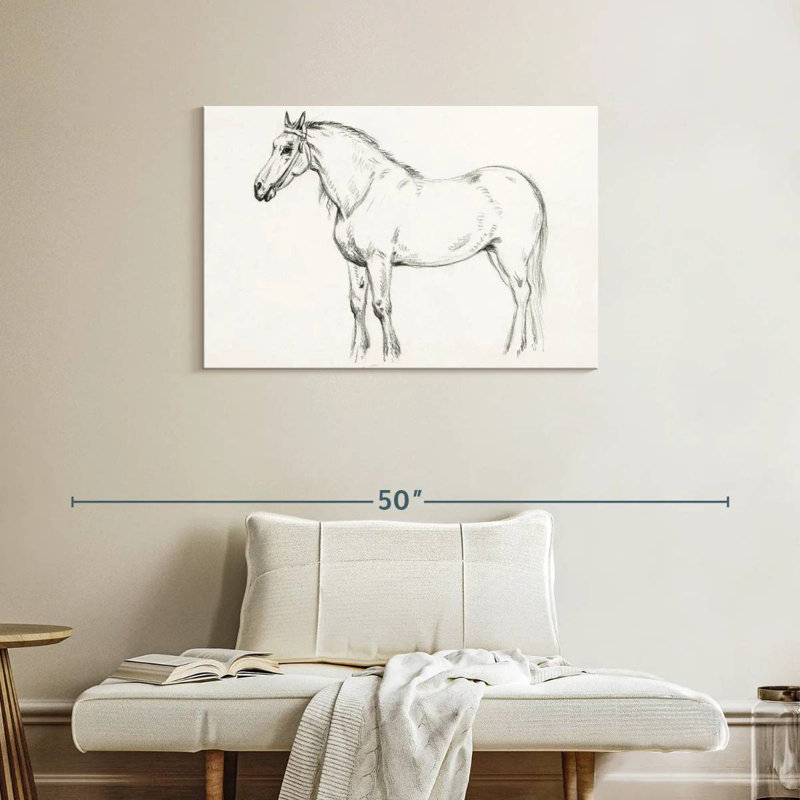 Brampt Standing Horse 1818, 24" H x 36" W