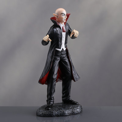 4.53 in H Vampire Count Poly Resin