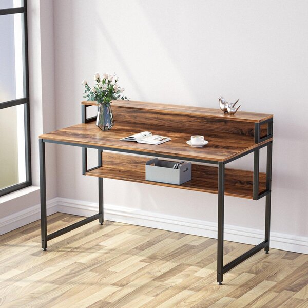 17 Stories Kulu Metal Base Computer Desk & Reviews | Wayfair