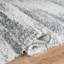 Tapis moderne à poils longs abstraits Haven ivoire et bleu, lavable-821153035-821153084