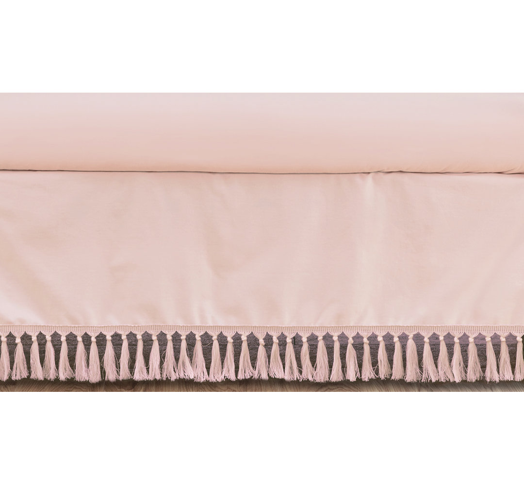Boho Fringe 100% Cotton Crib Dust Ruffle Sweet Jojo Designs 