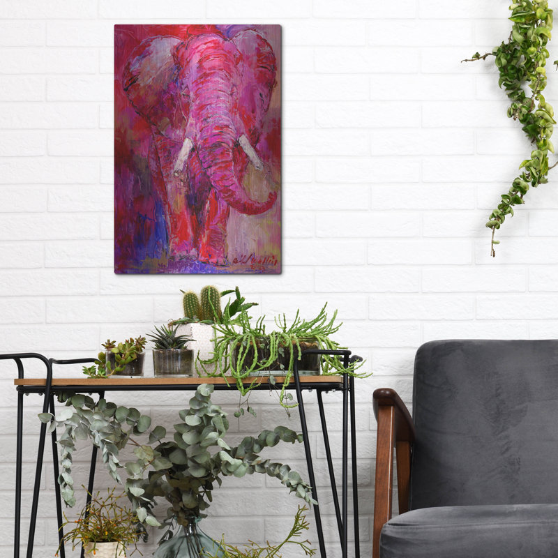 «Pink Elephant» par Richard Wallich, H 16 po x l 12 po