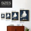 NAUTICAL Series Cxxxi - reproduction encadrée de qualité supérieure - prête à être accrochée - aucun clou requis-1049100116-1049100126