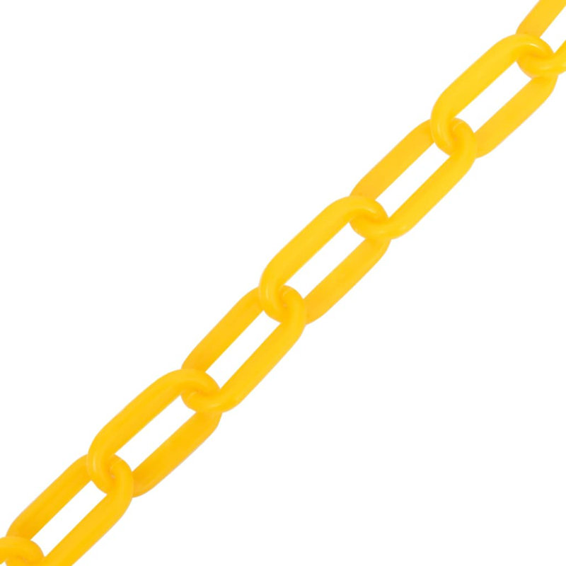 0.6cm H x 0.6cm W Yellow Plastic Warning Chain