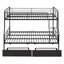 Lit double superposé au-dessus de grand lit double en métal-113432604