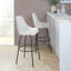 Tabouret de bar contemporain à hauteur fixe avec pivot-134319032