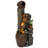 39.37"H 4 Tiers Modern Cascading Water Fountain with Lights