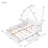 Wood Queen Platform House Bed with Guardrail & 2 Storage Drawers, Pine & MDF, Safe & Sturdy Kids Bedroom Furniture, White-1381134815