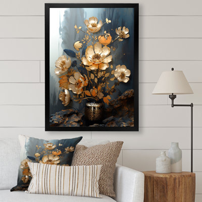 Golden Poppy Meadows II - coquelicots, art mural