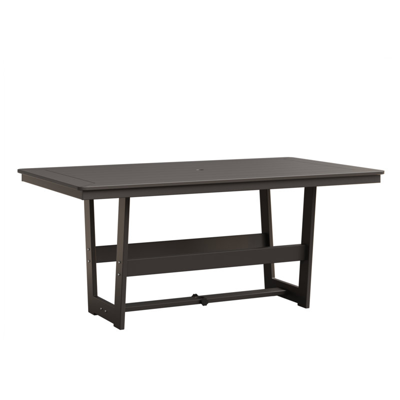 Berlin Gardens Hudson 70″ Rectangular Dining Table, Graphite
