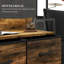 Abhiram Chest of Drawers Bedroom Fabric Dresser with 4 Drawers Rustic Brown