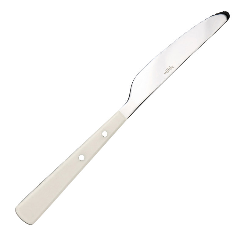 Cream Handle Stainless Steel 16-Piece Flatware Set